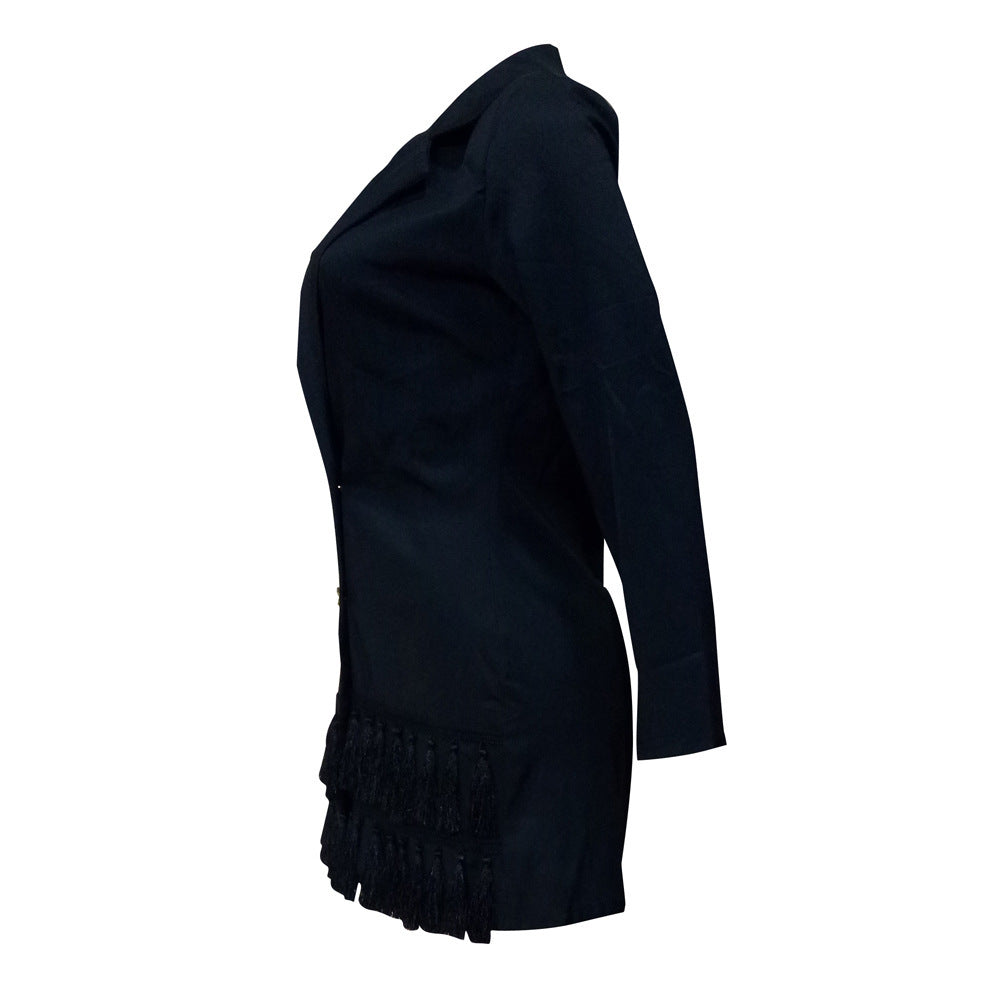 Blazer à double rangée et taille fine