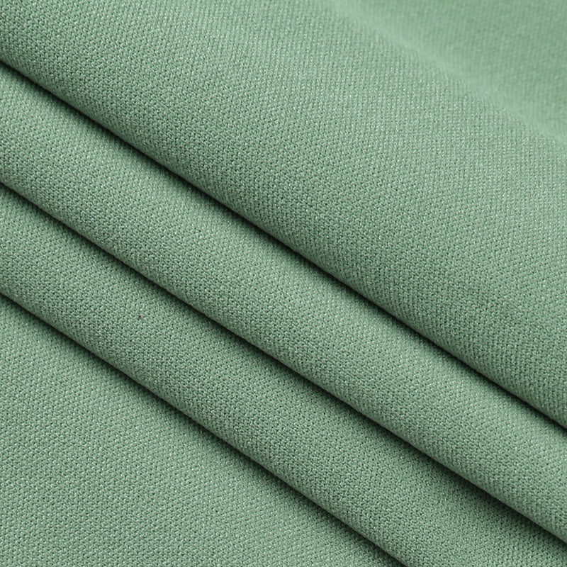 Robe élégante rétro décontractée à manches longues de couleur unie