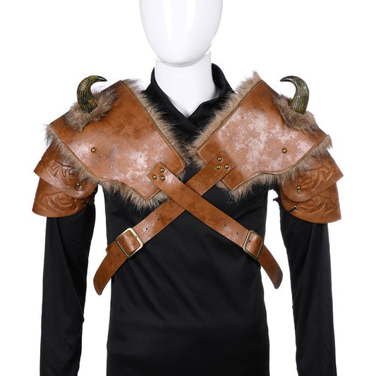 Costume de cosplay d'Halloween pour homme, armure viking médiévale, épaulettes
