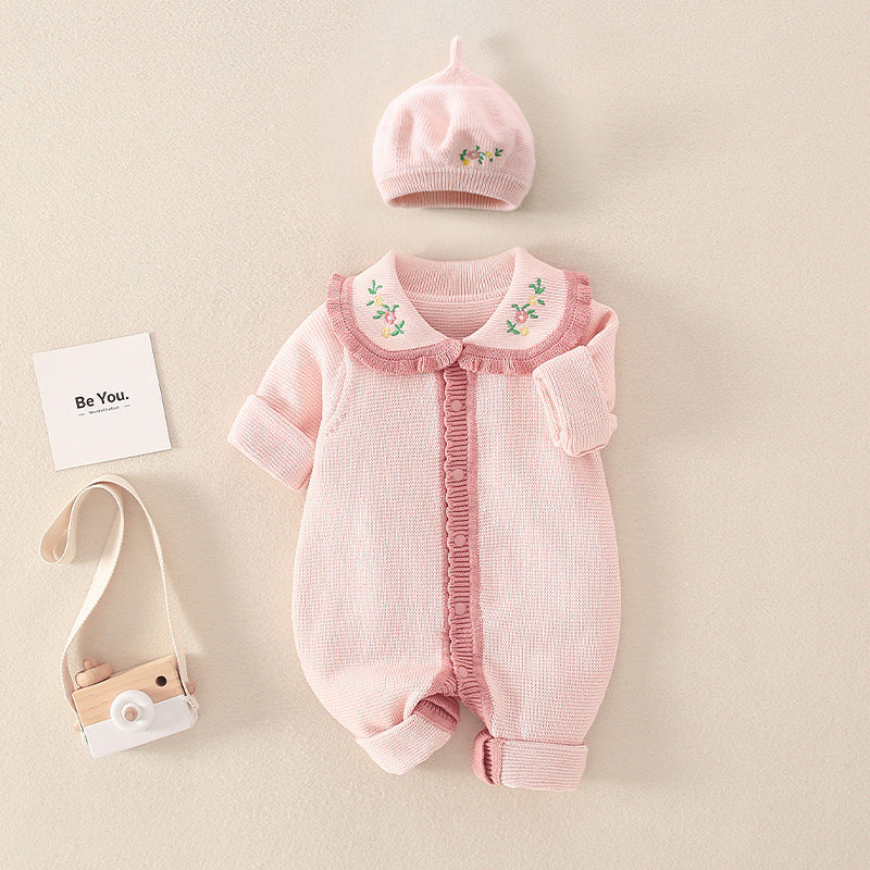 Body de bebé de otoño para niña con diseño de creeper