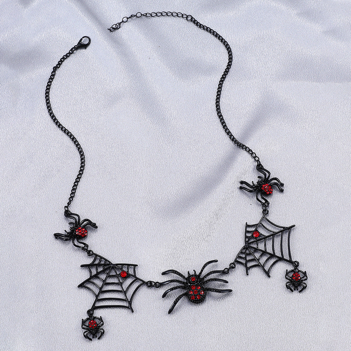 Collier d'Halloween en forme d'araignée et de toile d'araignée, collier de personnalité, accessoires de bijoux tendance