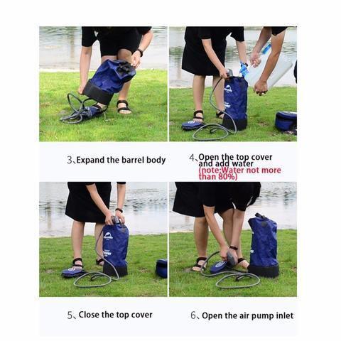 Bolsa de ducha al aire libre Ducha plegable para acampar