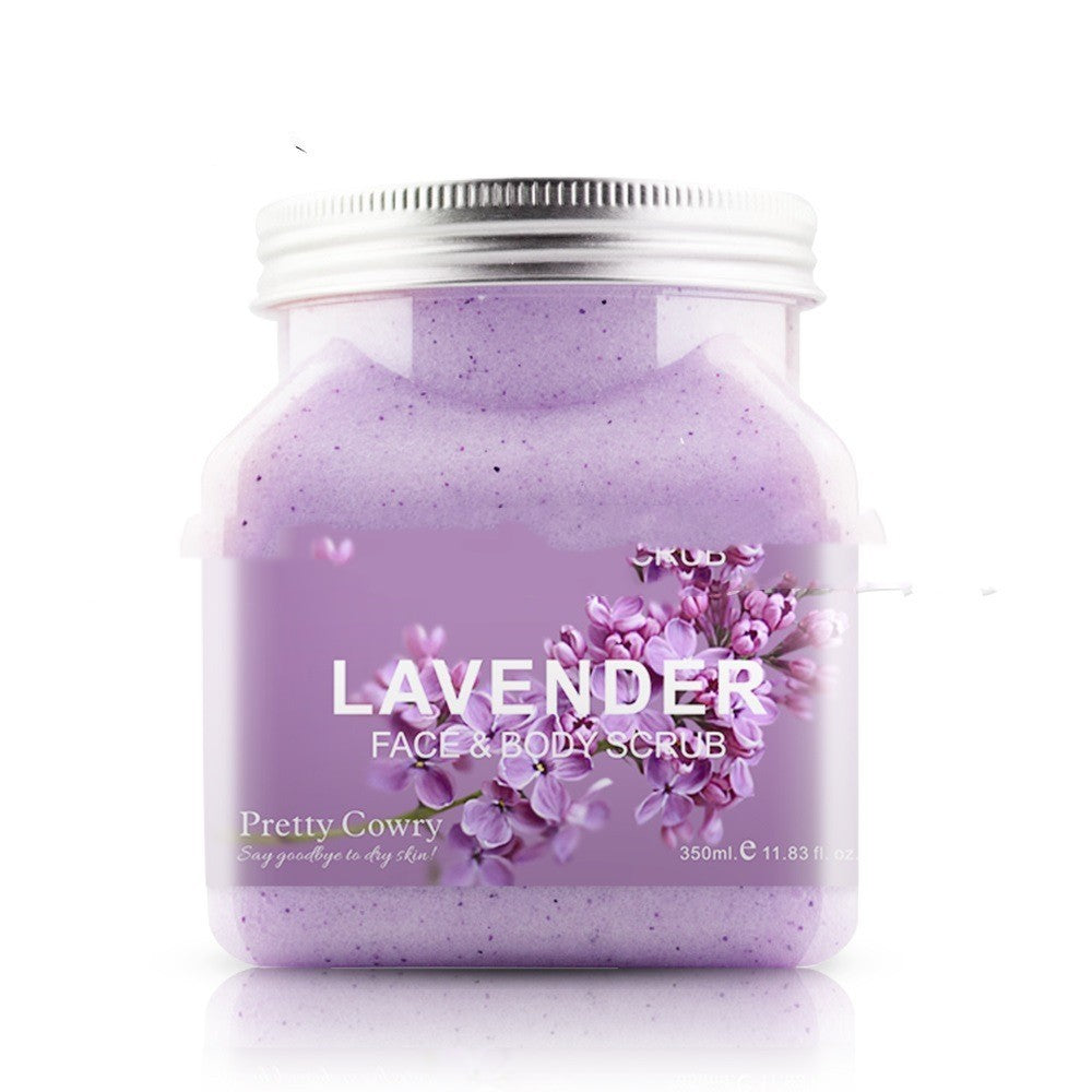 Crema exfoliante corporal con sal de baño con fragancia de frutas