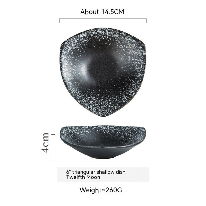 Japanese-style Ceramic Plate Creative Triangle Dessert Sushi Dish