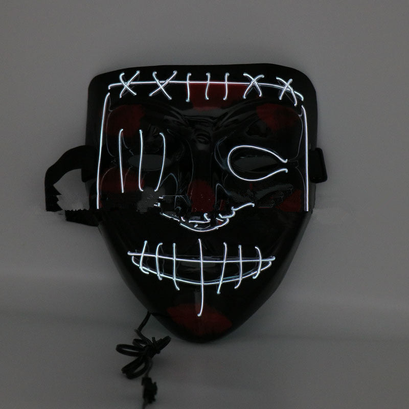 Cagoule effrayante à LED pour Halloween
