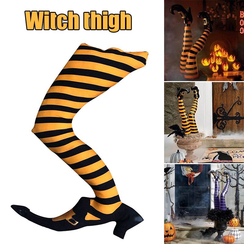 Décoration d'Halloween Cuisse de sorcière maléfique