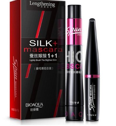 Coffret Mascara Fibres Greffées de Soie Double Tube Waterproof