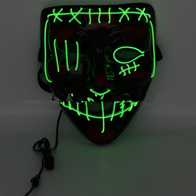 Cagoule effrayante à LED pour Halloween
