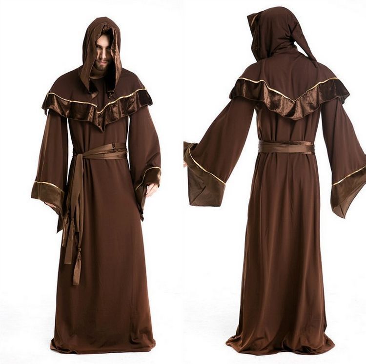 Costume de sorcier d'Halloween pour adulte