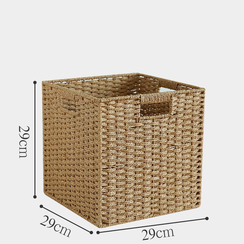 Caja de almacenamiento de paja para el hogar