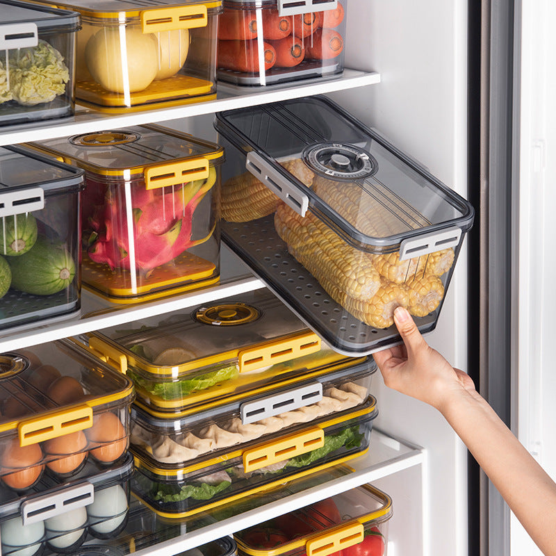 Caja de almacenamiento para refrigerador Caja de almacenamiento de plástico PET transparente de grado alimenticio