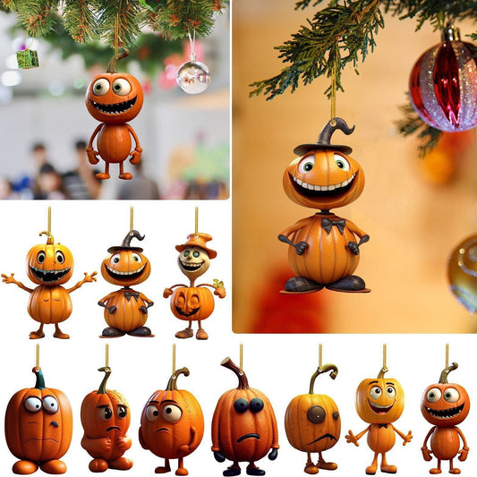 Décoration suspendue en forme de citrouille d'Halloween pour automobile