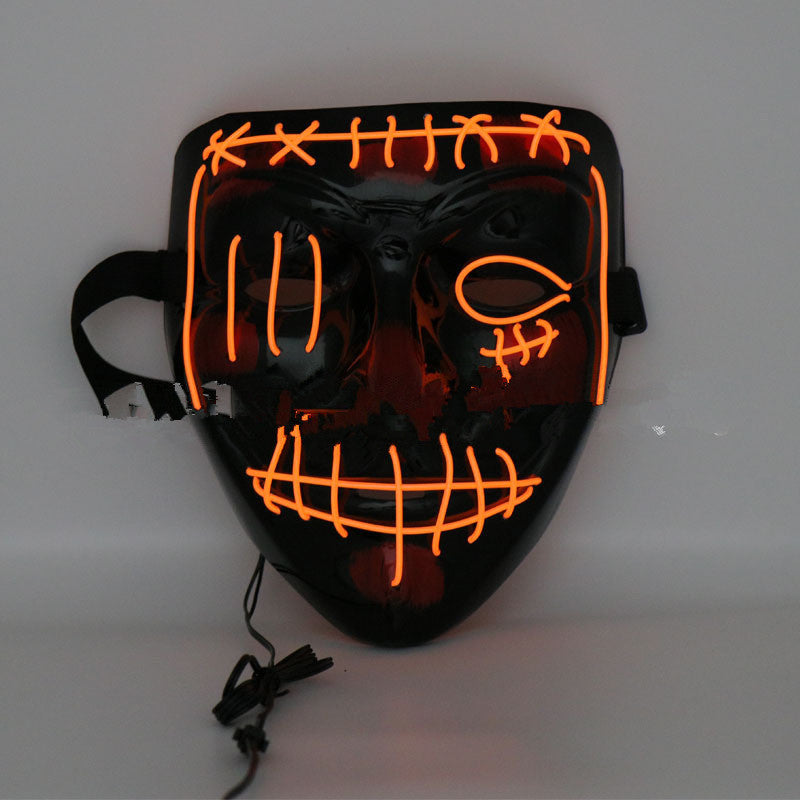 Cagoule effrayante à LED pour Halloween