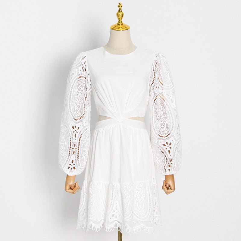 Robe en dentelle tendance pour femme