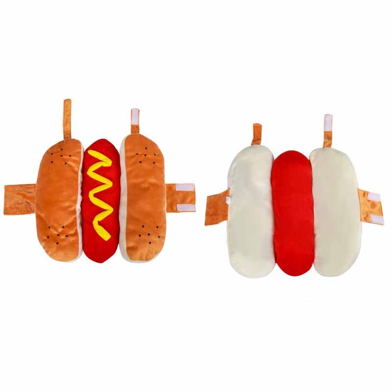 Disfraces divertidos de Halloween para perros, ropa para cachorros, ropa para mascotas, diseño de perritos calientes, ropa para perros, ropa para mascotas, disfraces para gatos, traje de fiesta