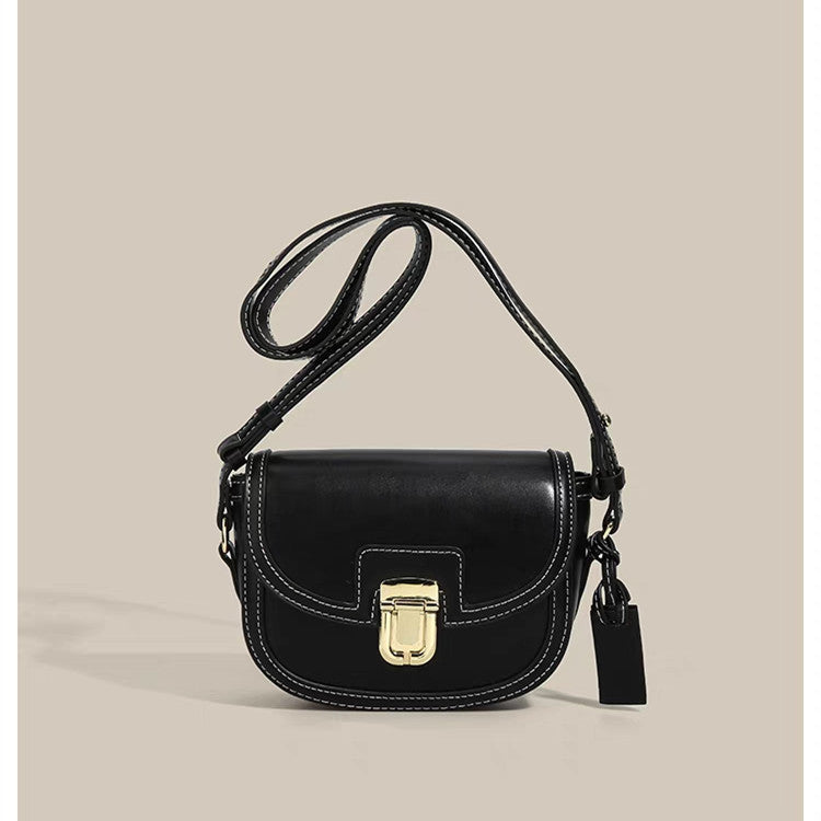 New Saddle Bag Commuter Shoulder Canvas Contrast Color Square Bag