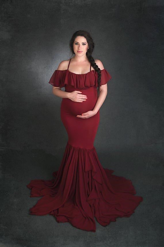 Robe en dentelle pour femme enceinte