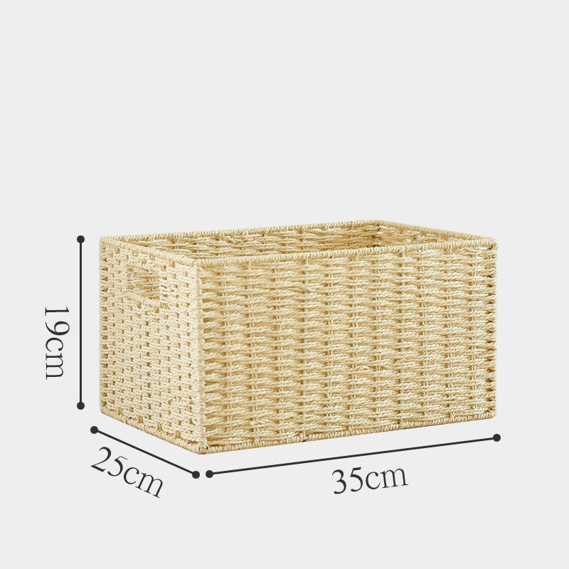 Caja de almacenamiento de paja para el hogar