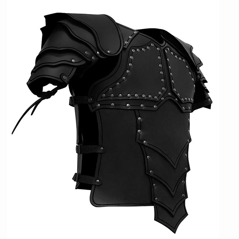 Costume d'anime réaliste, armure de samouraï, vêtements en cuir synthétique pour hommes