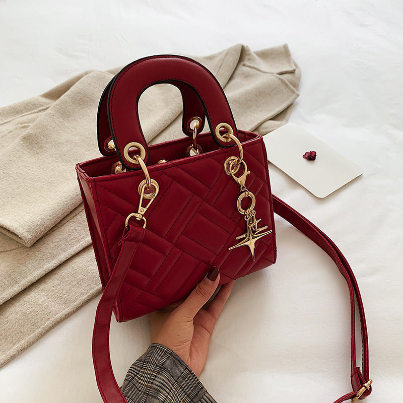 Women's Bags New Women's Shoulder Bag Pendant All-matching Diamond Small Bag Women's