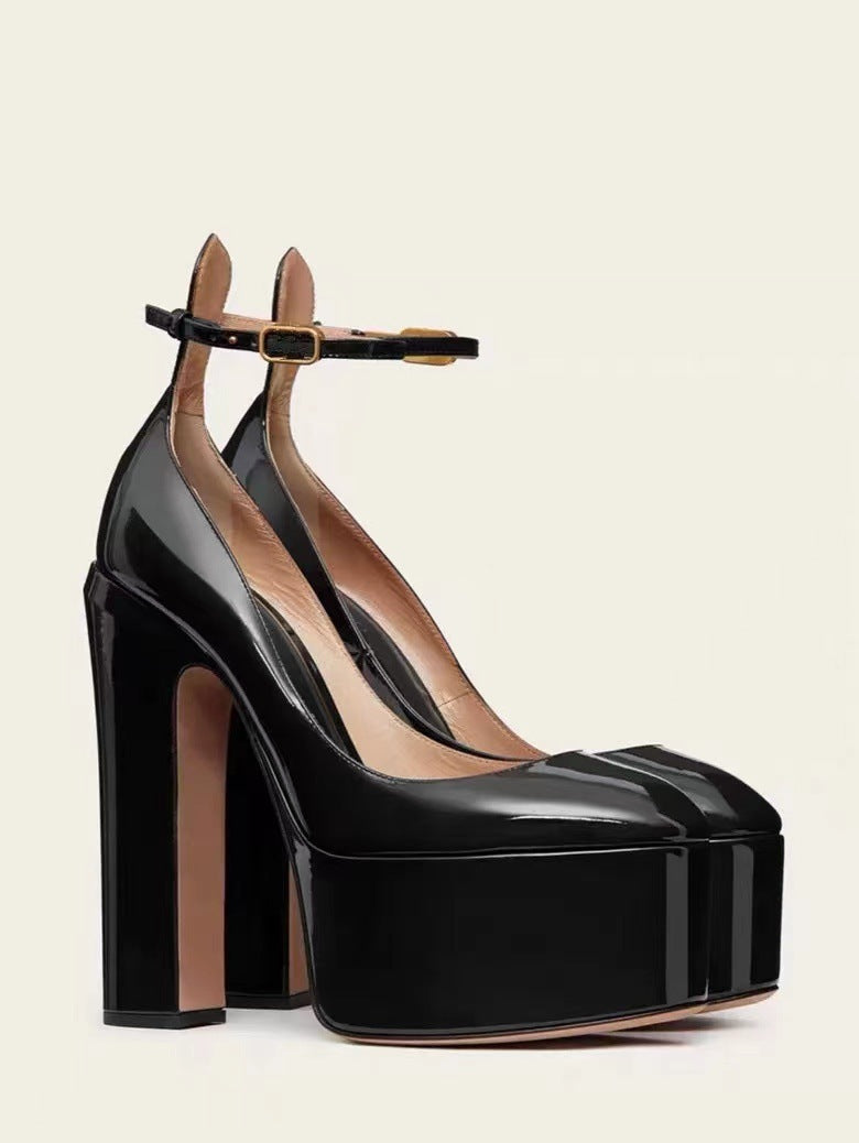 Chaussures à bout peu profond pour femmes Hentian Tall