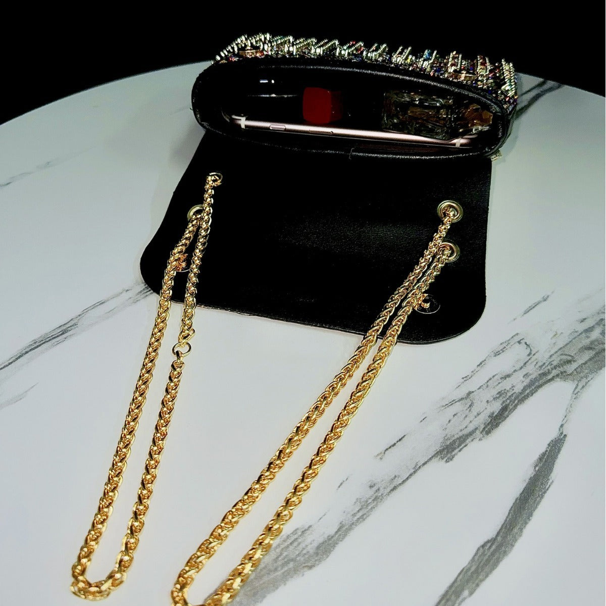 Sac à main Full Diamond rétro européen et américain