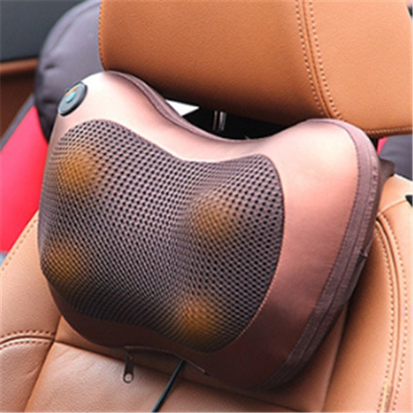 Almohada de masaje multifuncional eléctrica, dispositivo de relajación de cintura y espalda