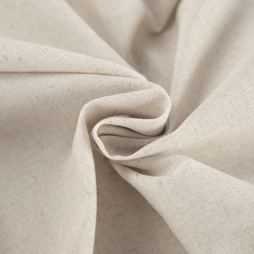 Combinaison décontractée taille haute en coton et lin à la française