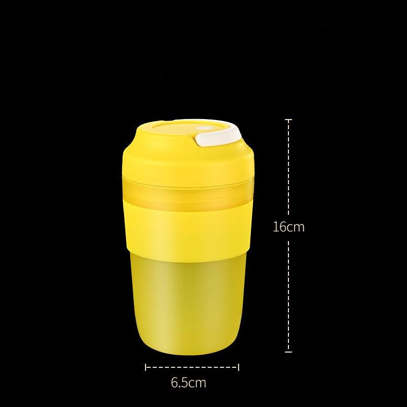 Licuadora portátil recargable con 4 cuchillas para batidos y licuados, 400 ml, taza exprimidora para frutas frescas