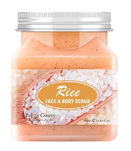 Crema exfoliante corporal con sal de baño con fragancia de frutas