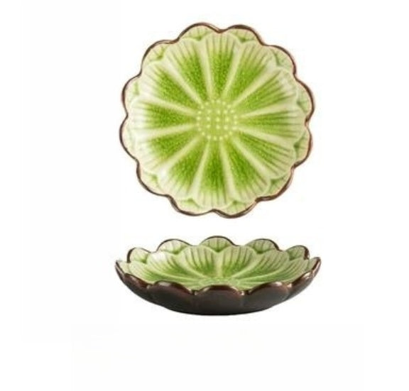 Plat japonais en forme de fleur pour craquer la glace, de haute beauté
