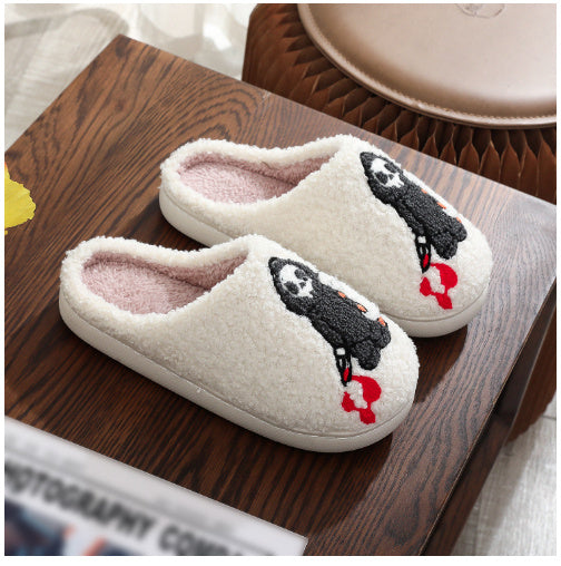 Chaussons en coton avec motif fantôme mignon et dessin animé