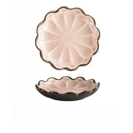 Plat japonais en forme de fleur pour craquer la glace, de haute beauté