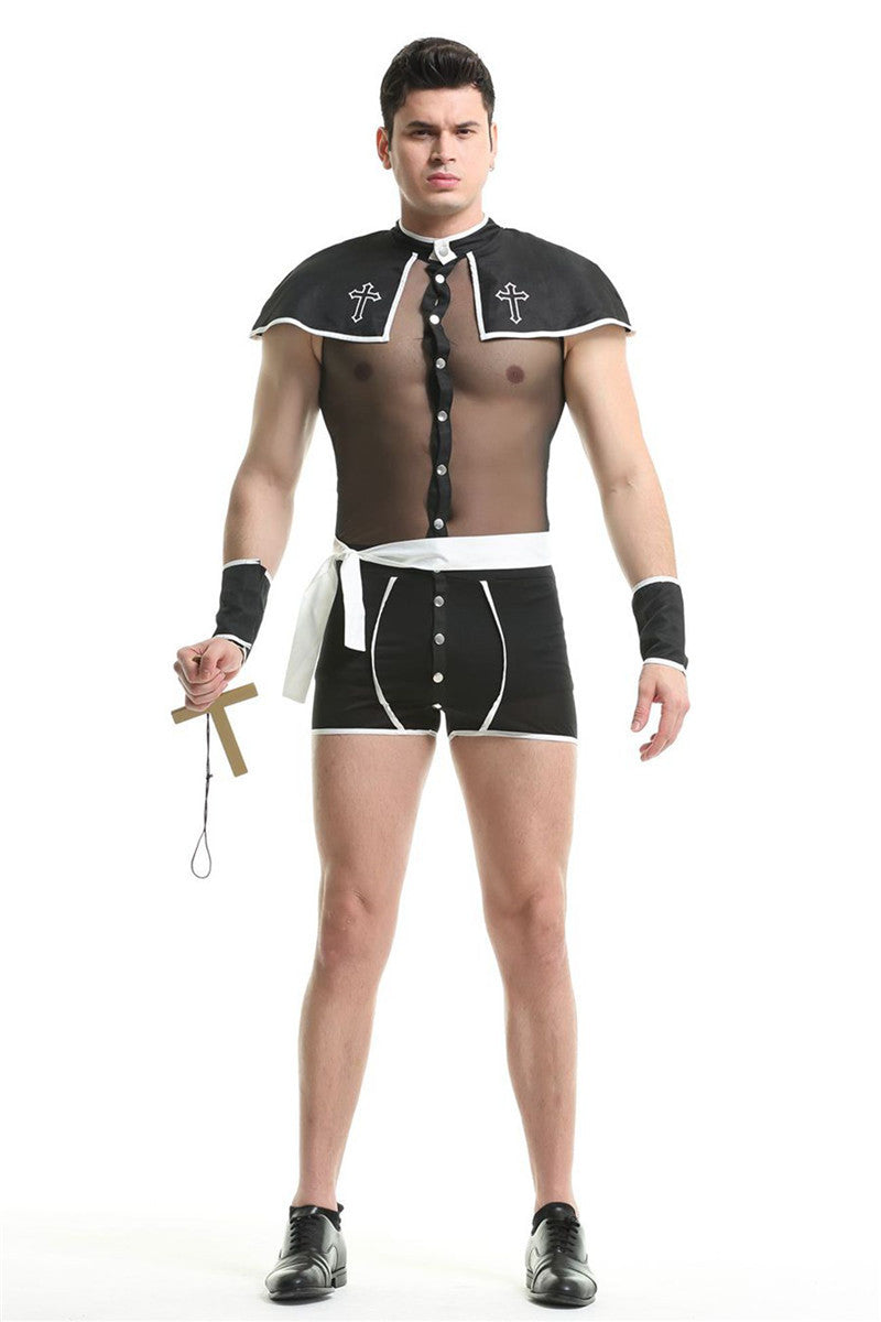 Costume de magicien de la bête de spectacle Swallowtail pour hommes adultes d'Halloween