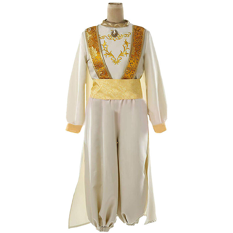 Costume de cosplay pour enfants et adultes, lampe magique d'Aladdin, déguisement d'Halloween des Mille et Une Nuits