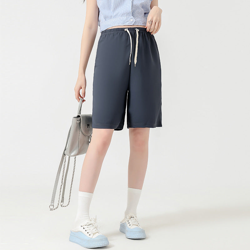 Short court pour femme enceinte, vêtement d'extérieur d'été pour femme, fin, taille haute, jambes larges