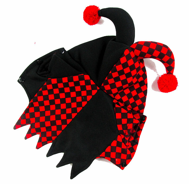 Costume de clown drôle d'Halloween pour chien et chat