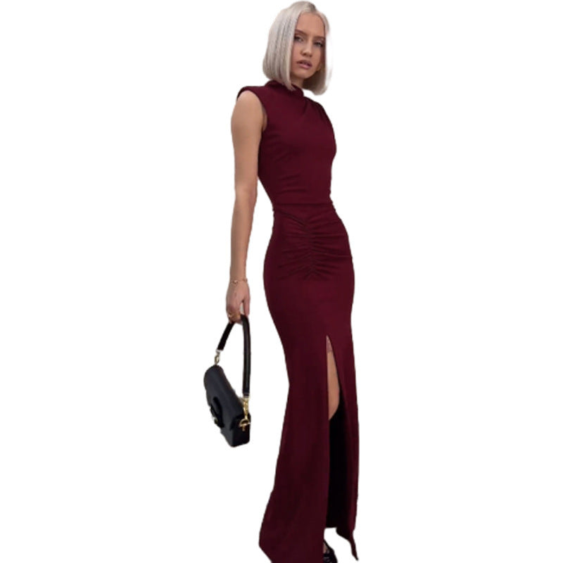 Robe moulante taille haute tendance pour femme
