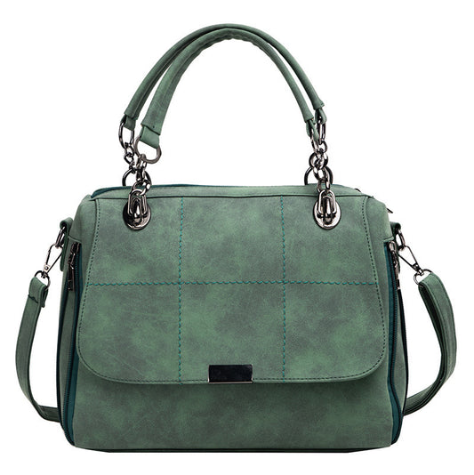 Bolsos de hombro mate para mujer, bolsos de mano de gran capacidad Matcha verde de cuero PU para mujer, bolso Boston para viaje, bolsos de mano