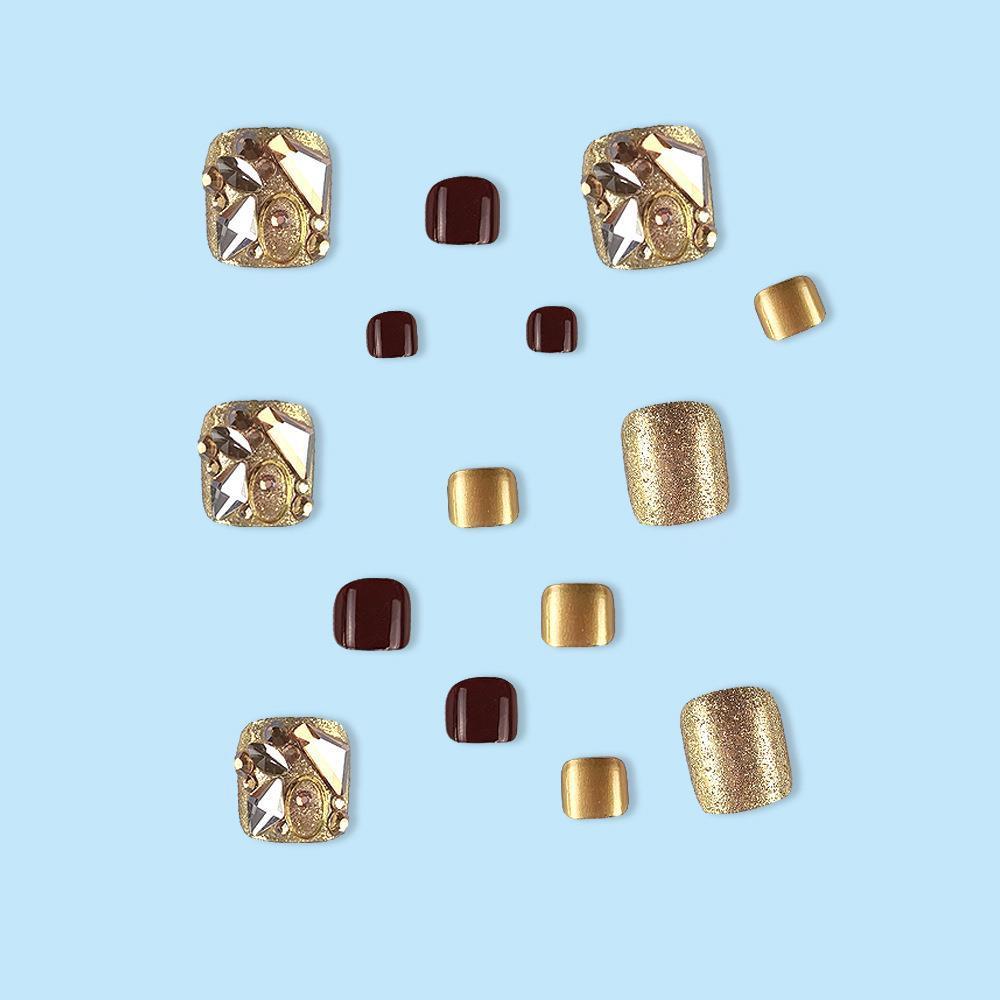 Patch d'ongles élégant et luxueux pour l'entrée estivale