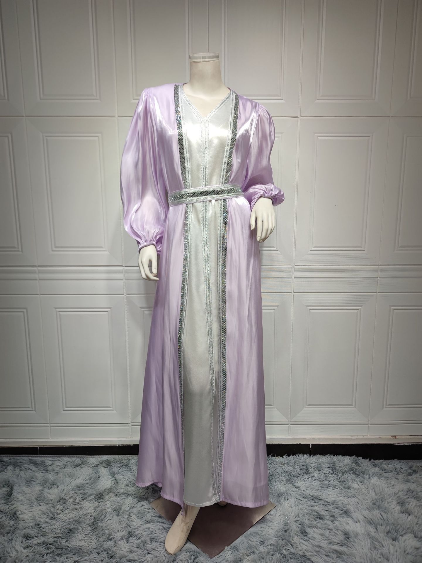 Women's Bright Silk Satin Dress