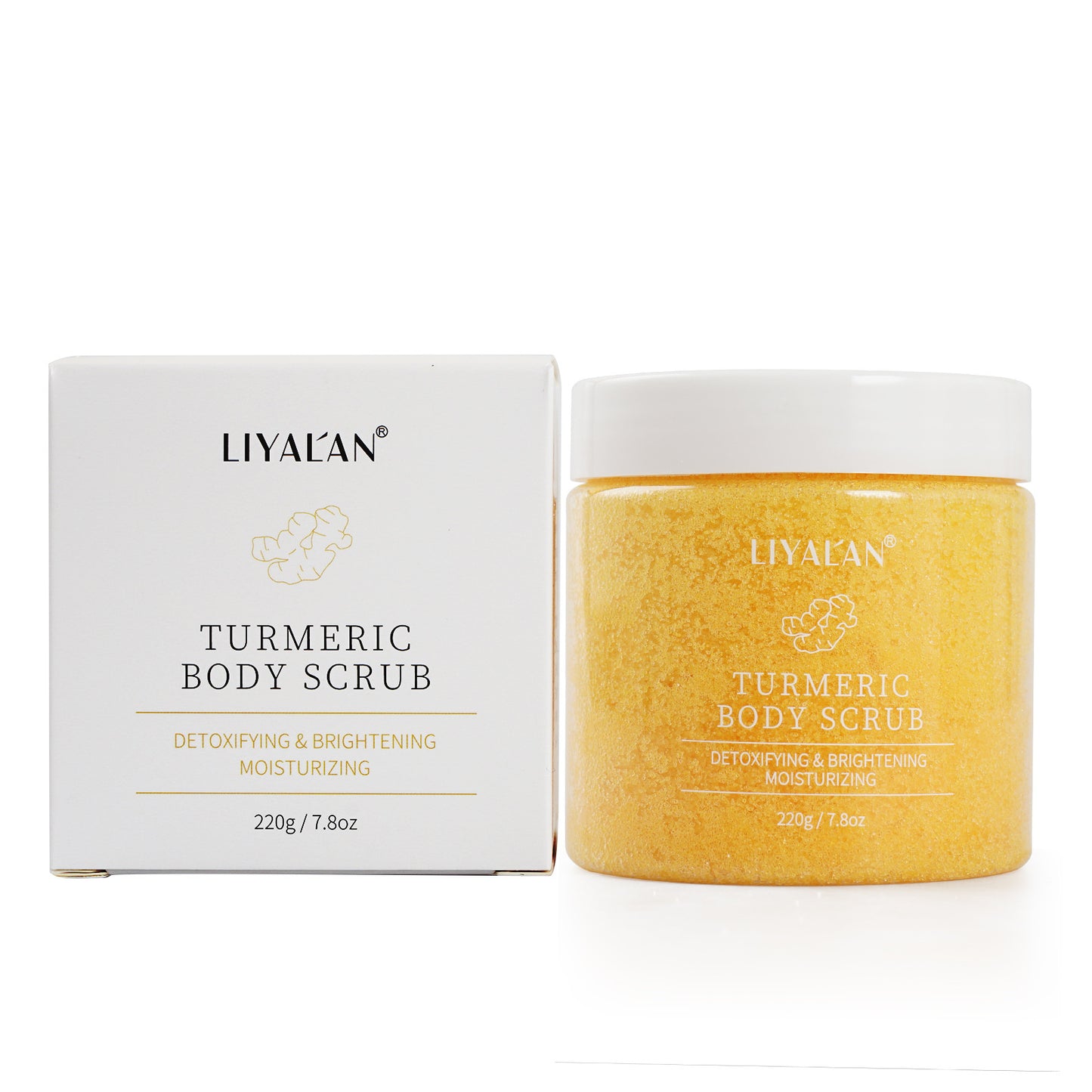 Exfoliante facial iluminador para el cuidado corporal de la piel