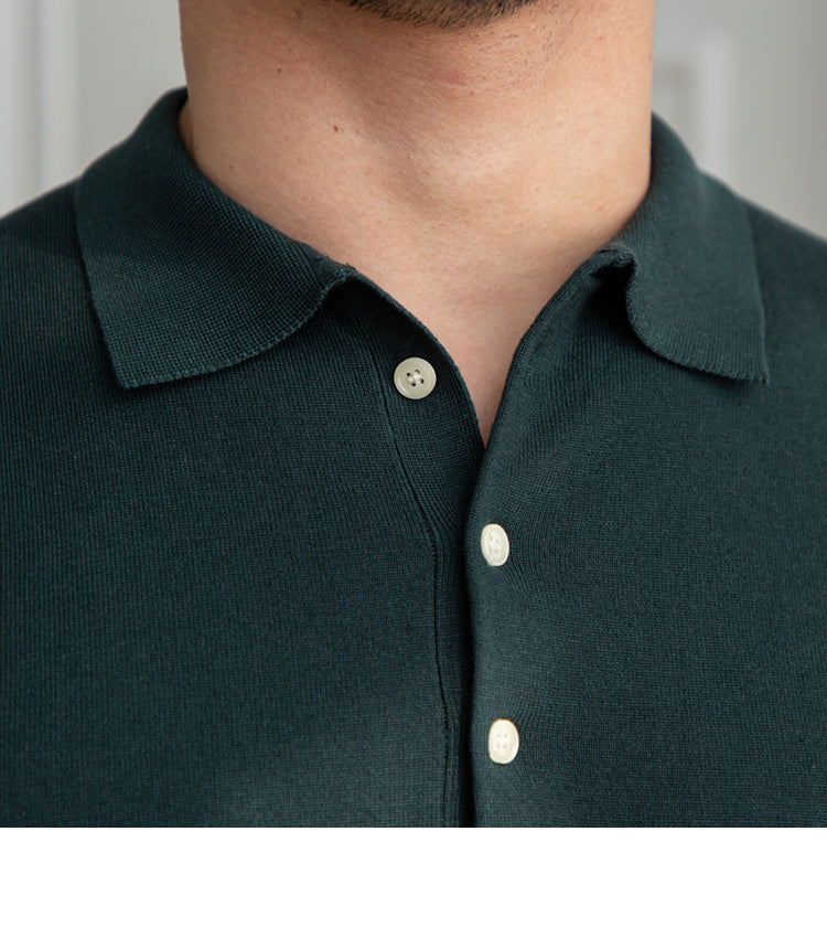 T-shirt à manches courtes et col en V pour homme
