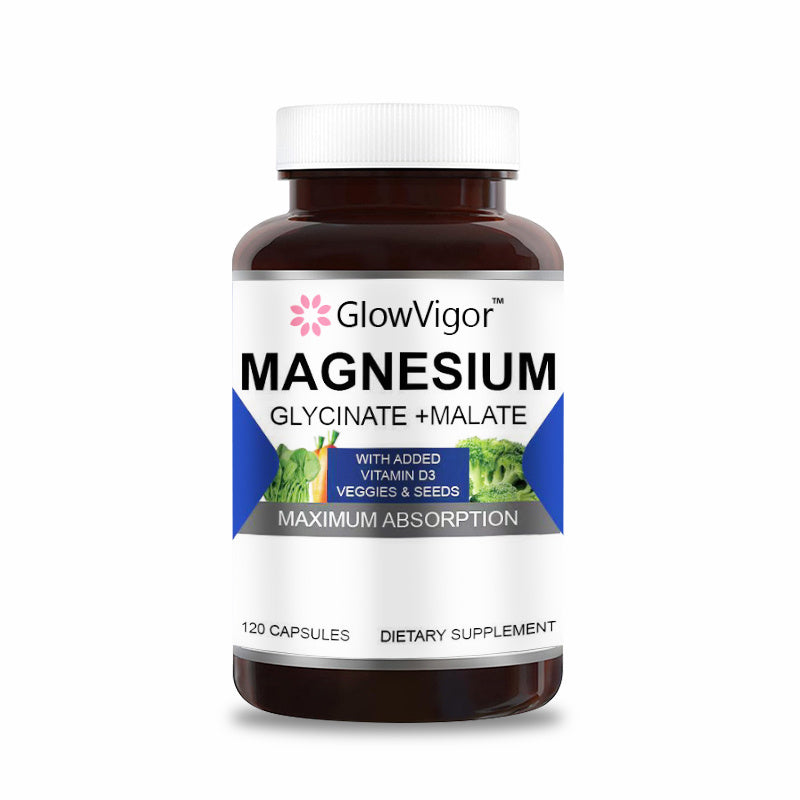 Glycinate et malate de magnésium GlowVigor