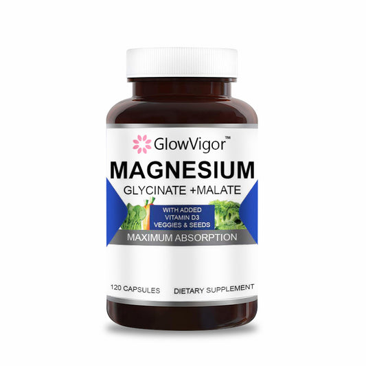Glycinate et malate de magnésium GlowVigor