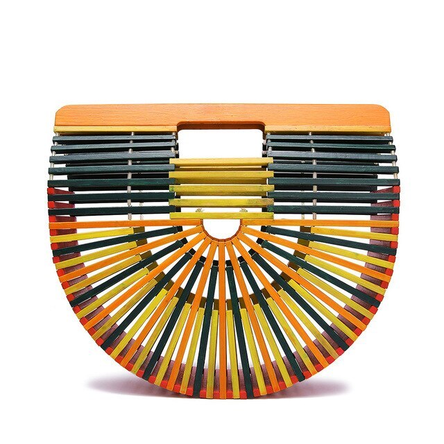 Sac pour femme en bambou tissé à la main