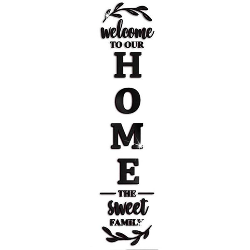 Miroir 3D Cristal Stéréo Sticker Mural