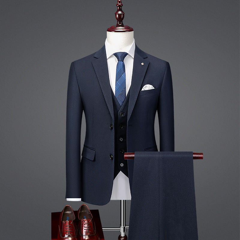 Beau costume slim fit de style britannique pour le travail, tenue formelle