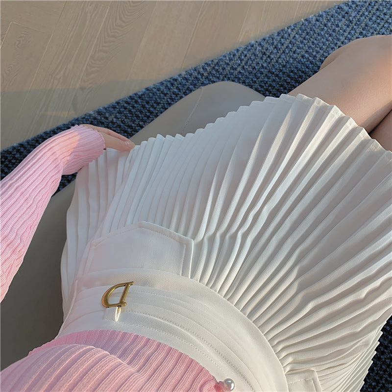 Falda corta de corte A con diseño nuevo de verano para mujer