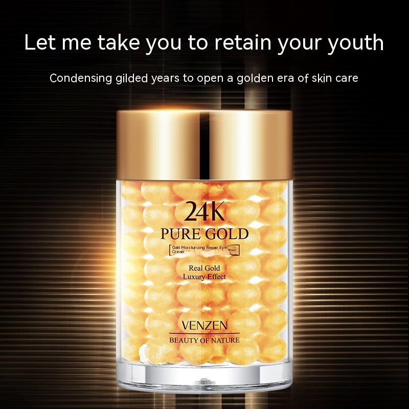Crème contour des yeux hydratante à l'or 24 carats Nourrissante Hydratante Améliore la sécheresse